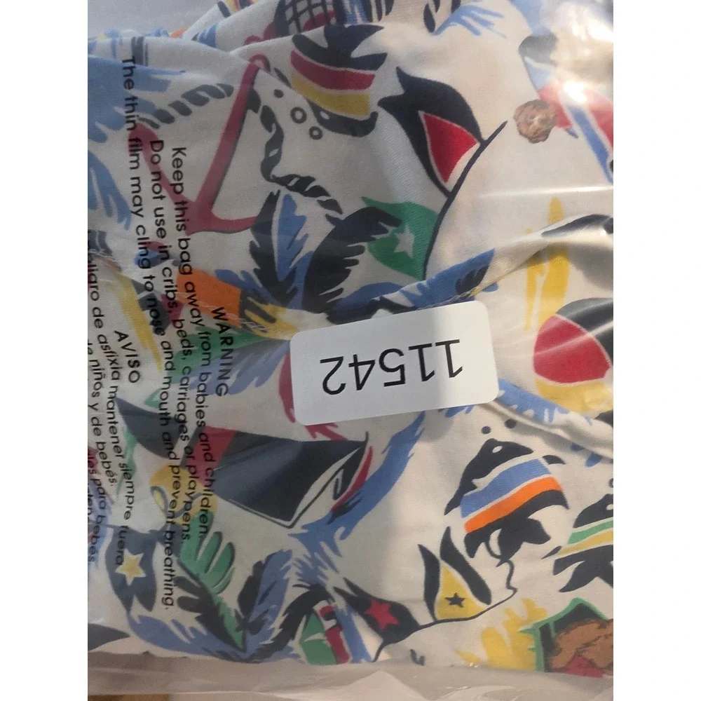 Polo Ralph Lauren Jersey T Shirt Hoodie Mens XL White Beach Bear All Over Print